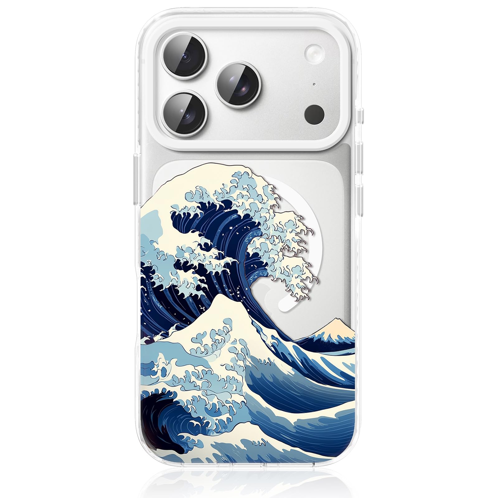 The Great Wave Japanese Phone Case Clear Magsafe