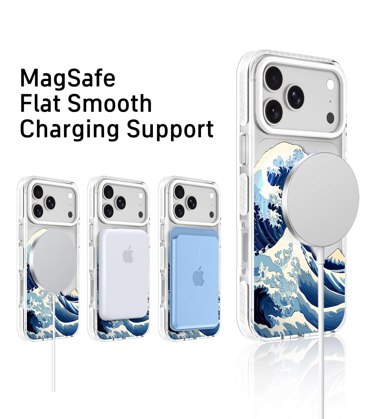 The Great Wave Japanese Phone Case Clear Magsafe