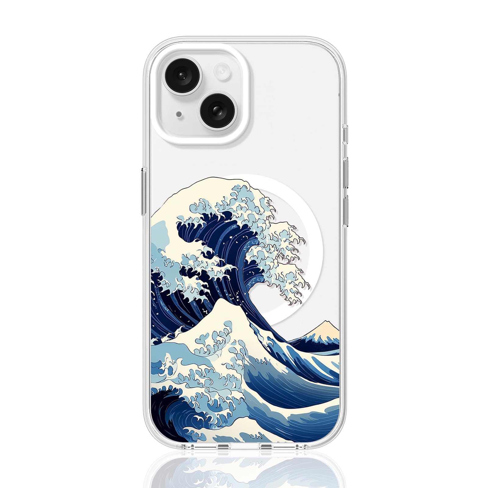 The Great Wave Japanese Phone Case Clear Magsafe