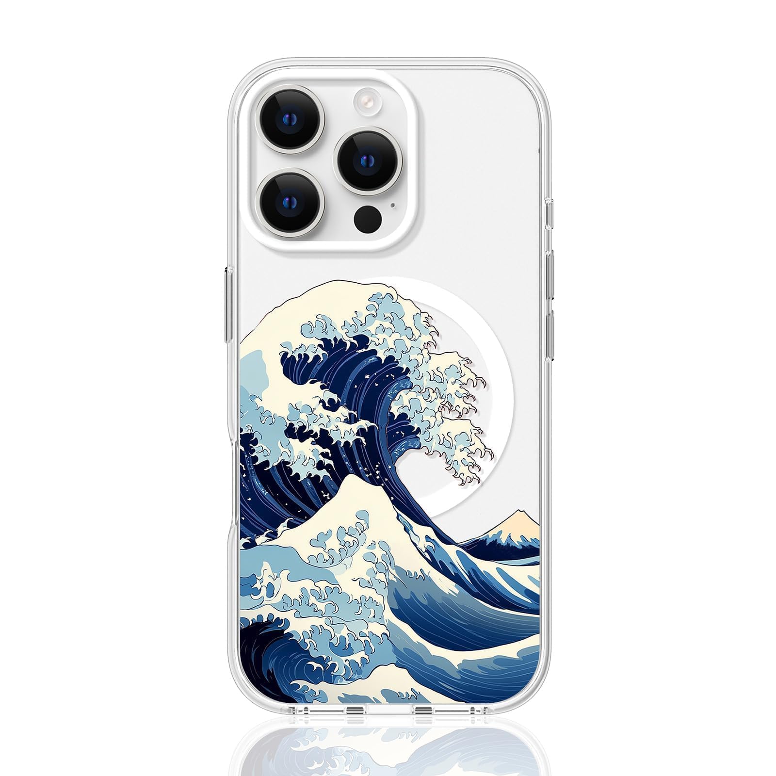 The Great Wave Japanese Phone Case Clear Magsafe